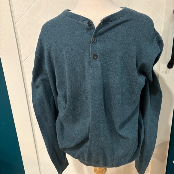 Denver Hayes Other - 100 cotton Henley sweater pullover , minimalist , fall layer